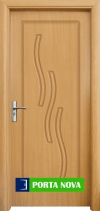 Интериорна врата серия Стандарт, модел 014-P, цвят Светъл дъб
