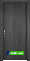 Интериорна врата серия Гама, модел 206 p, цвят Сив кестен