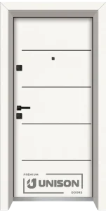 Входна Врата Unison Laminor L-107 Класическо Бяло